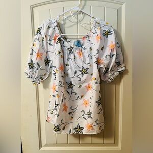 Cotton Floral Women's Top